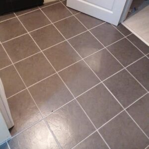 After of tile and grout cleaning of a small kitchen property in Northern Ireland